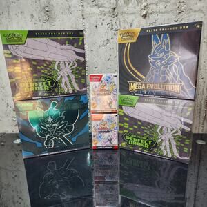 Pokemon TCG Perfect Order, Mega Evolution, Twilight Masquerade ETBs